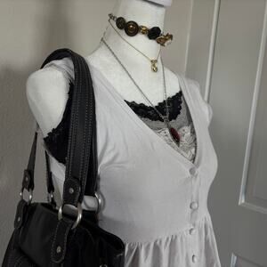 White lace trim top vintage